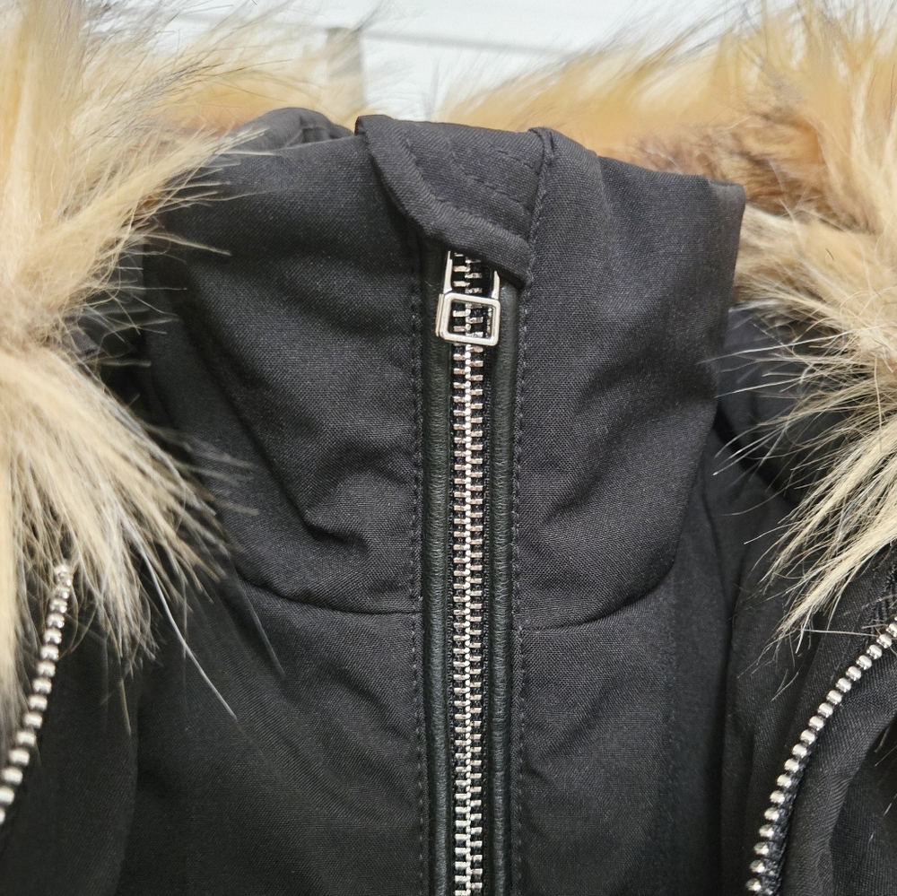 Authentic ATELIER NOIR Rudsak Trench Parka Jacket Coat Vest Black BNWT - Picture 9 of 16